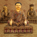 Guru Marpa Statue mit Filigran, er ist Teil des Guru Ensemble.