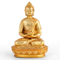 Kleine vergoldete Amitabha Buddha-Statue.