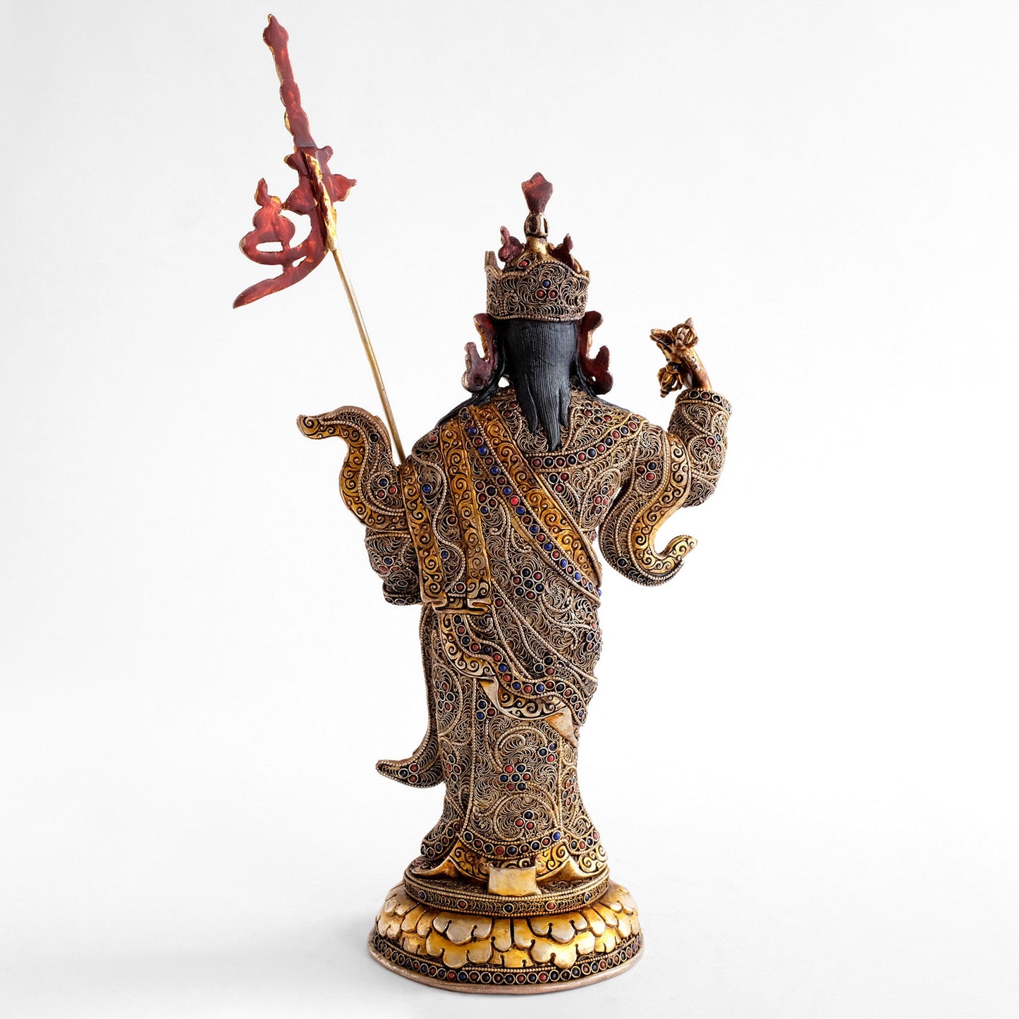 Stehende Padmasambhava Statue, der Guru Rinpoche