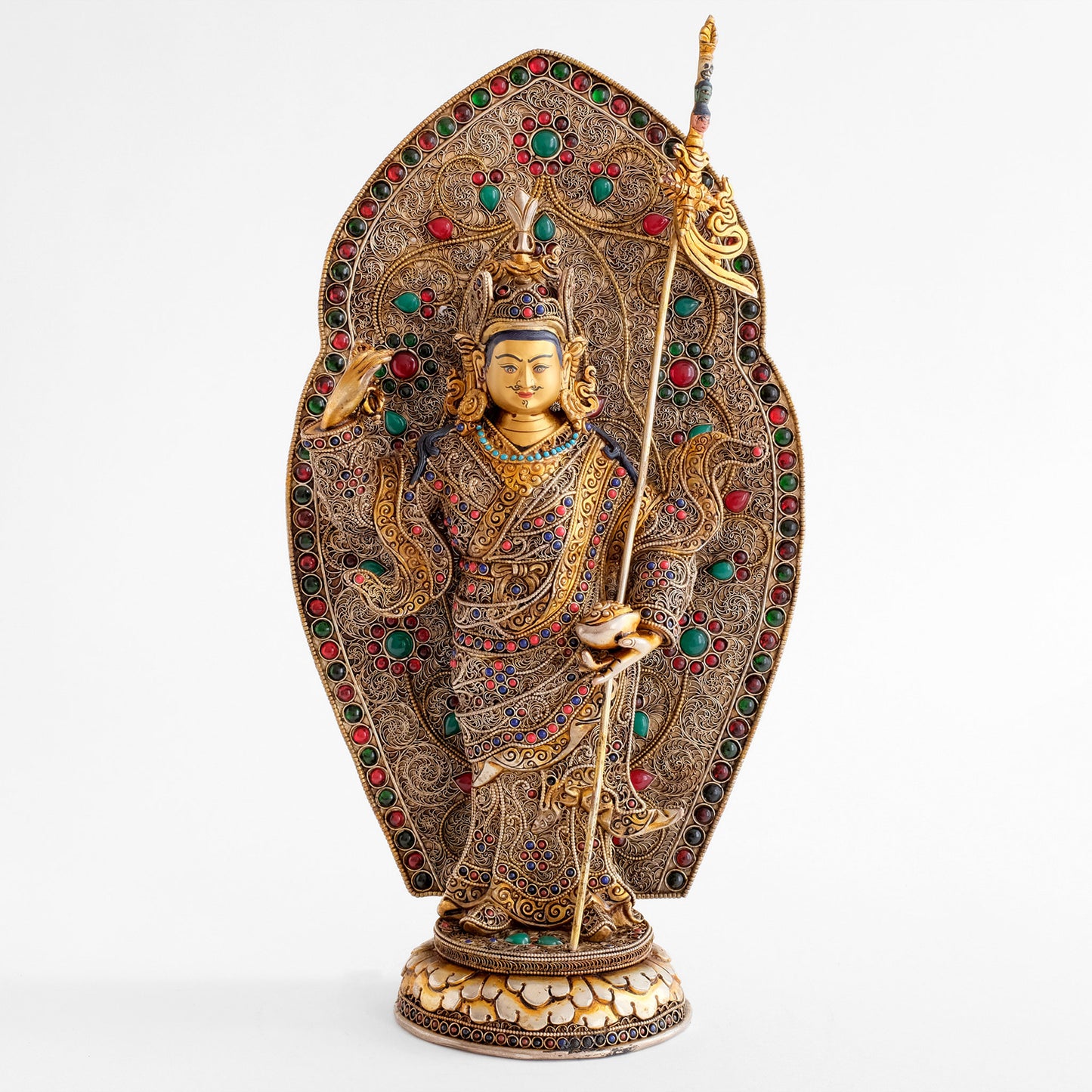 Stehende Padmasambhava Statue, der Guru Rinpoche